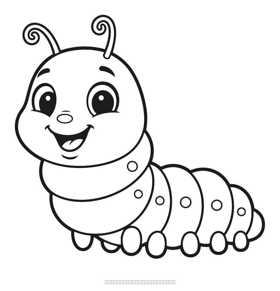 La chenille — coloriage à imprimer