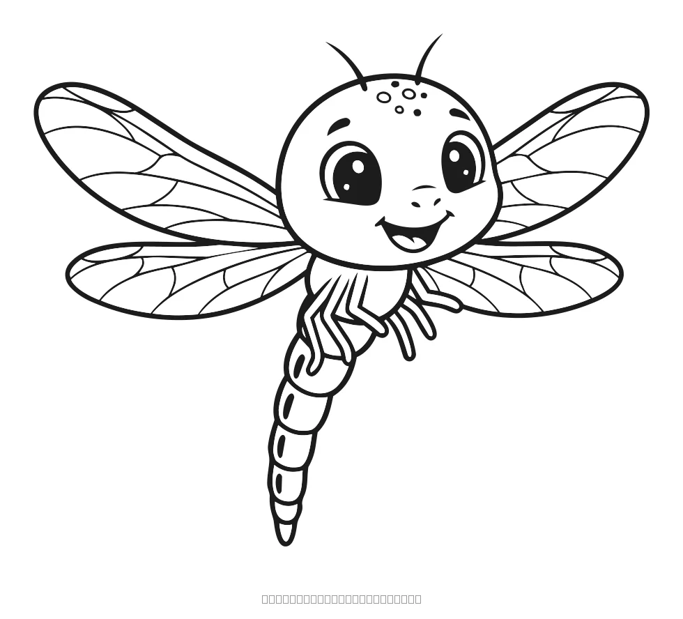 La libellule — coloriage à imprimer